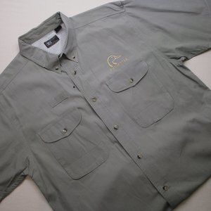 Coosa County Men's Button Up Shirt Outdoor Hiking Fishing Hunting Work Wear L "